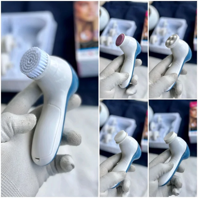 5 in 1 Electric Face Wash Machine Facial Pore Cleaner Body Cleaning Massage Mini Skin Beauty Massager TV Facial Cleaning Brush