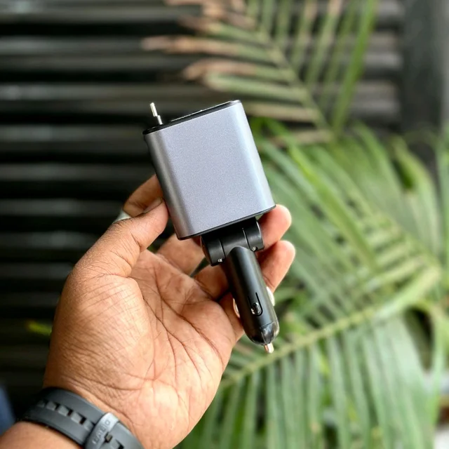 120W Super Fast Charging Car Adapter – Charge On the Go!