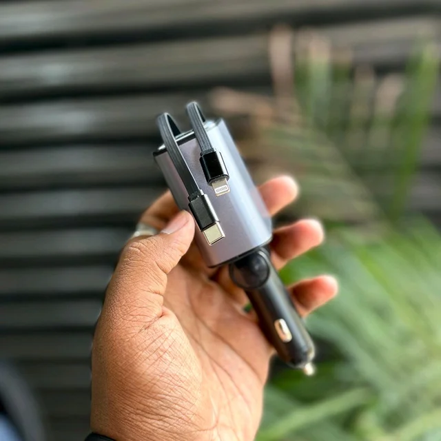 120W Super Fast Charging Car Adapter – Charge On the Go!