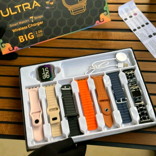 X10 Ultra 7-in-1 Strap Series 10 Smartwatch (45mm) – Bluetooth Calling, Fitness Tracker, Heart Rate & ECG Monitor, Multi-Sport Modes, Sleep Tracking & Wireless Charging