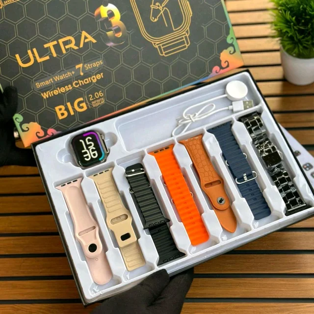 X10 Ultra 7-in-1 Strap Series 10 Smartwatch (45mm) – Bluetooth Calling, Fitness Tracker, Heart Rate & ECG Monitor, Multi-Sport Modes, Sleep Tracking & Wireless Charging
