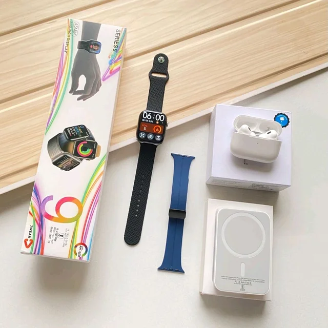 3 in 1 Tech Bundle Deal |Series 9 Smartwatch + TWS Earbuds + Magnetic Powerbank