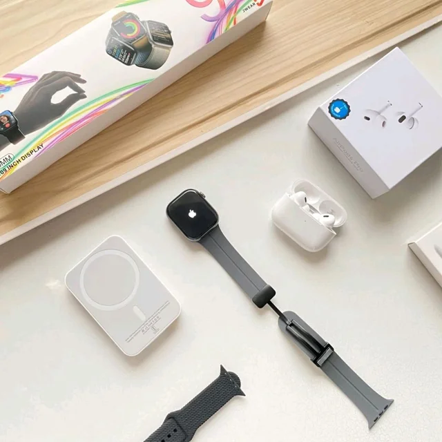 3 in 1 Tech Bundle Deal |Series 9 Smartwatch + TWS Earbuds + Magnetic Powerbank