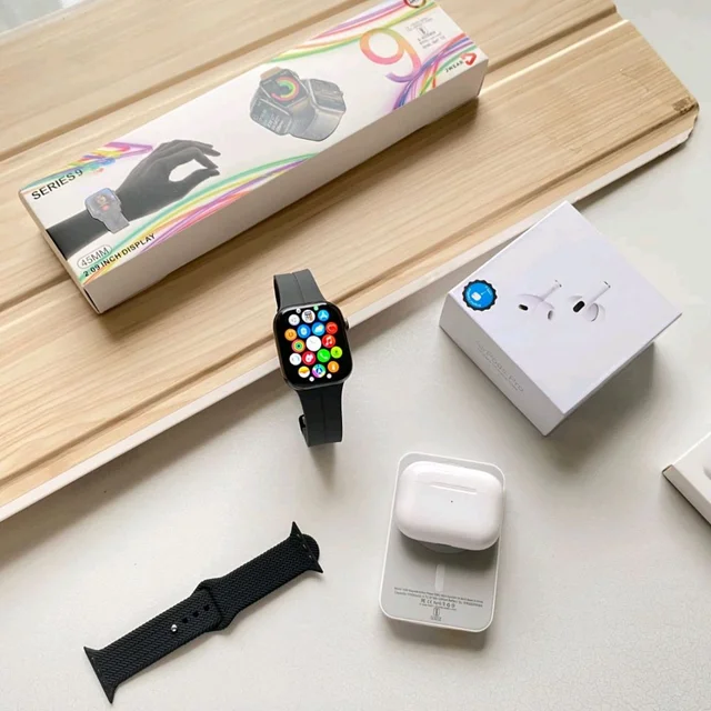 3 in 1 Tech Bundle Deal |Series 9 Smartwatch + TWS Earbuds + Magnetic Powerbank