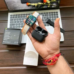 Best Value Combo Deal | Series 9 Smartwatch + TWS Earbuds (Black Edition) + Dual Strap