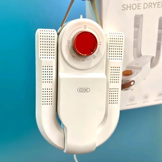 Portable Electric Shoe Dryer with Timer | Foldable Design | 360° Hot Air Circulation | Antibacterial Deodorant | XO-CF35 Model
