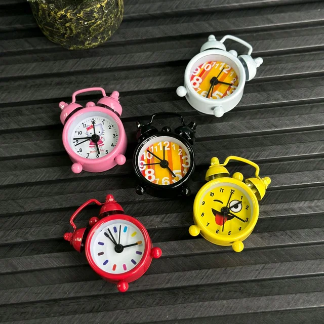 Mini Twin Bell Alarm Clocks – Cute Looks, Loud Wake-Ups - Yellow