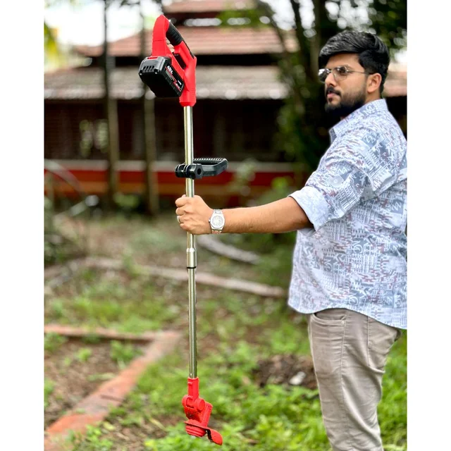 Electric Grass Cutter with Dual Battery 24Vf – High-Power Brush Cutter for Garden & Farm Use