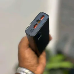 Troops PD65W 20000mAh Fast Charging Power Bank | Dual USB + Type-C Output | Digital Display | Compatible with All Devices - Black