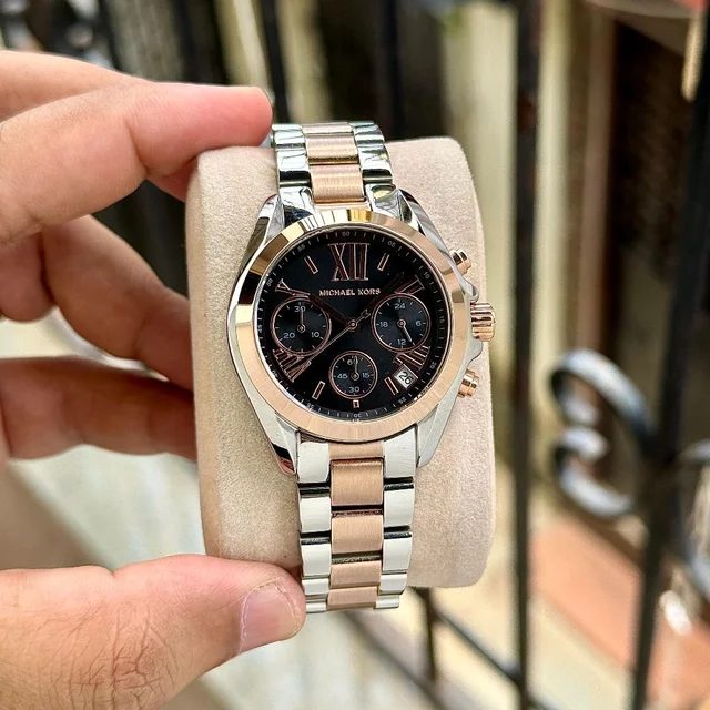 Analog MK7257 Quartz Chronograph Watch For Her - SRM8