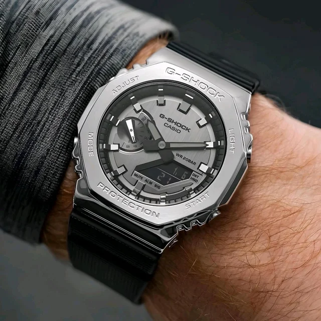 Most Demanded Analog GBM-2100B-7A Working Day Chronograph, AutoLight, World Time For Men