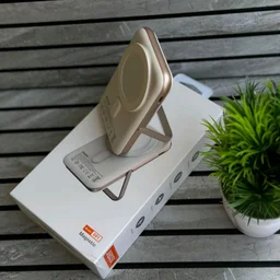 JABOSI Magnetic 15W Wireless Power Bank with Foldable Stand | Ultra-Slim 10000mAh Portable Charger