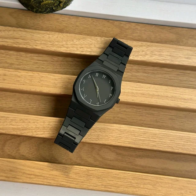 Arabic Aura Elegant Men's Quartz Watch | Ultra Lightweight | Premium Matte Finish | Multiple Dial Styles | Business Casual Style Watch |With Giftbox - Gray Arabic