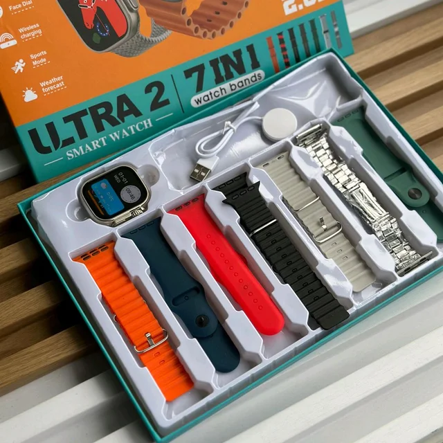 Most Awaited Budget Combo | 7 in 1 Strap Series 8 Ultra 49MM Smartwatch | Perfect For Gifting