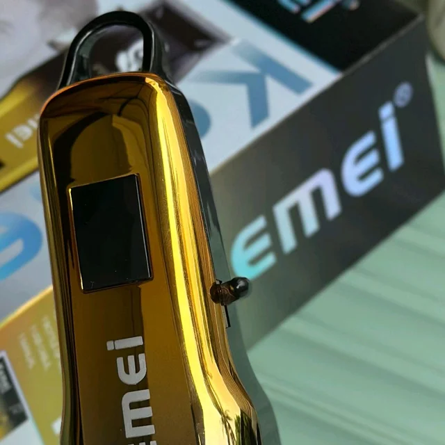 Kemei KM-730A Professional Hair Clipper – Gold Edition - Gold Black