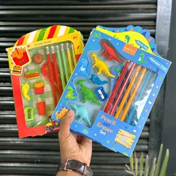 Fun-Themed Pencil & Eraser Set for Kids
Perfect for school, gifting, or creative play! - Fast Food Edition