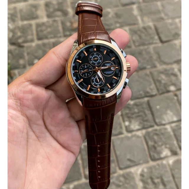 Analog 1853 Chronograph Top Quality Collection With Analog Brand Print Easy Operated Lock - SRB3