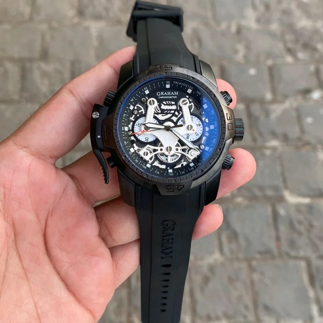 Analog Chrono fighter High End Orginal Chronograph Quartz Machinery Watch - SRB7