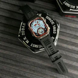 Rugged HD Smartwatch – Outdoor Edition | Style Meets Utility With Bluetooth Calling - Black
