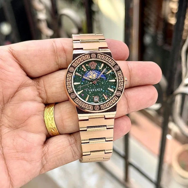 Analog Sun-Moon Working Pure Quality Original Quartz Machinery Watch - SRV3