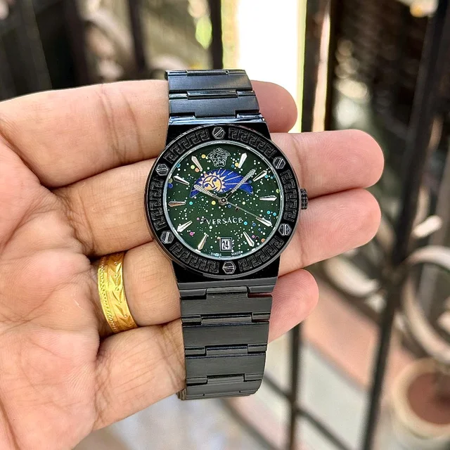 Analog Sun-Moon Working Pure Quality Original Quartz Machinery Watch - SRV5
