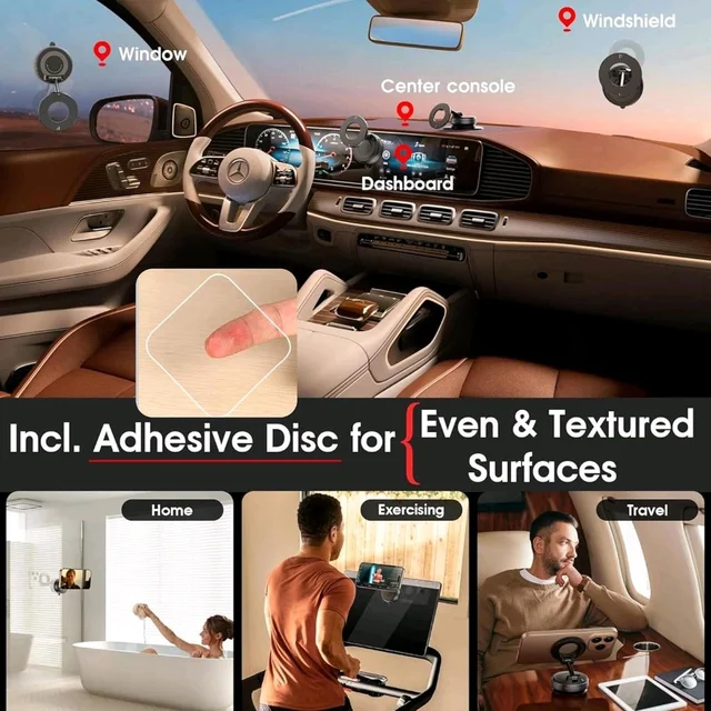 K007 Smart Vacuum Suction Phone Stand