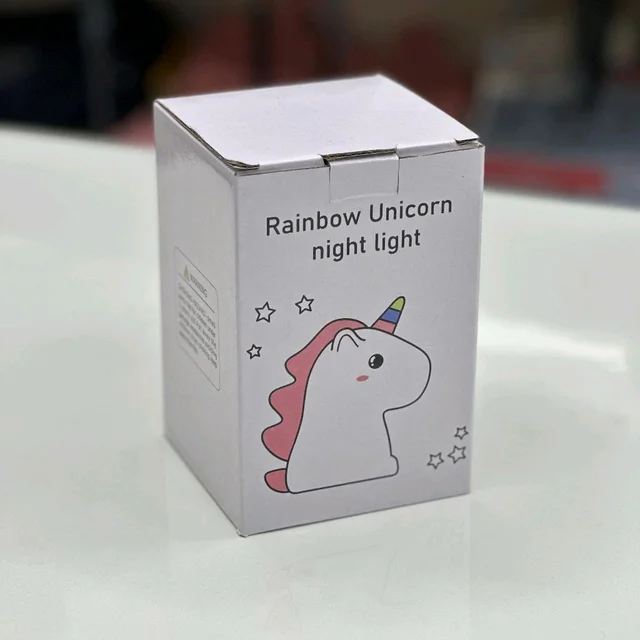 Rainbow Unicorn Night Light – Cute, Soft & Magical!