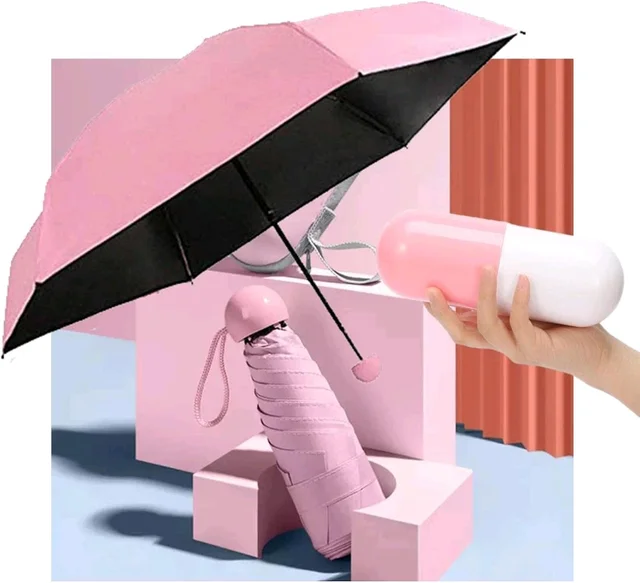 Mini Capsule Umbrella | Ultra-Compact | Water-Repellent | With Hard Shell Case
