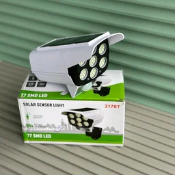 77 LED Solar Sensor Light | Motion Detection | Remote Control | Wall Mount | Outdoor Use
