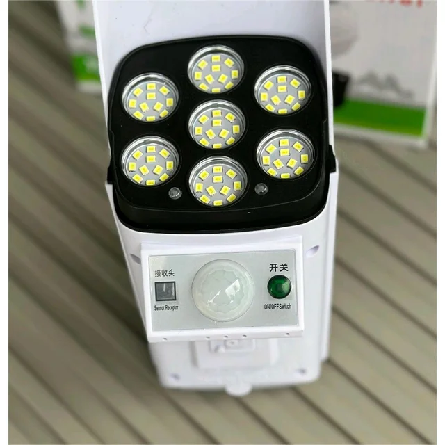77 LED Solar Sensor Light | Motion Detection | Remote Control | Wall Mount | Outdoor Use