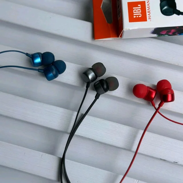 (Original) JBL Tune 310 Wired in-Ear Type C Headphones, Hi-Res Audio with Digital-to-Analog Converter, 3-Button EQ Preset Remote with Microphone, Tangle-Free Flat Cable, Compatible with USB-C Devices - Black