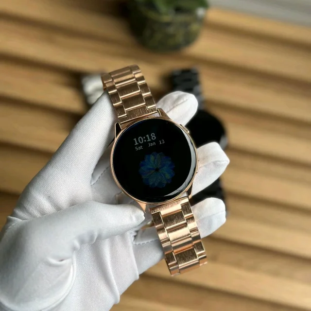 Active 2 Best Quality Smartwatch | 2.5D Curve HD Screen Full Touch Upto 1*2 days Battery Backup | Dual Strap - Copper