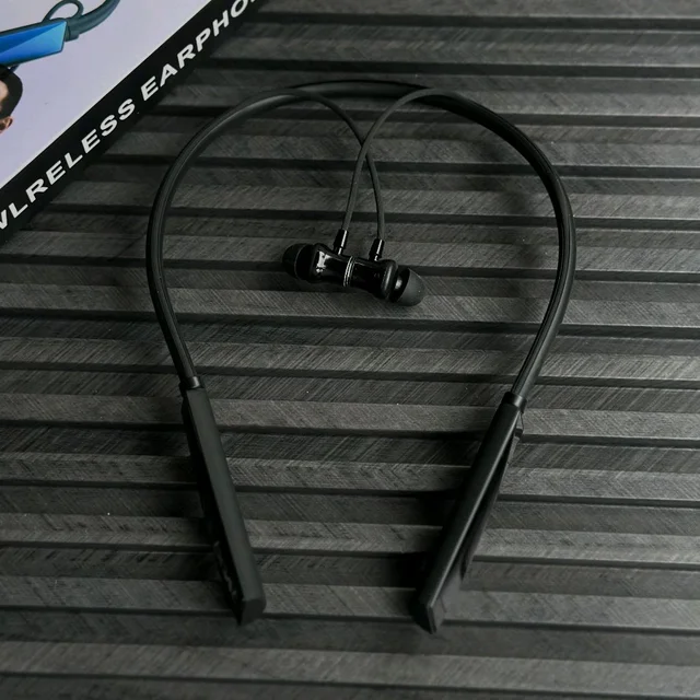 Bluetooth Truly Wireless In Neckband With Mic - Black