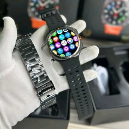Kalobee SK7 Ultra Smartwatch – AMOLED Display | Bluetooth Calling | 100+ Sports Modes | IP67 | Wireless Charging - Black