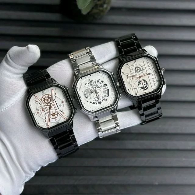 Most Demanded Rick Analog Quartz Movement Collection With High Quality Strap Best finishing Body & Case - Brown
