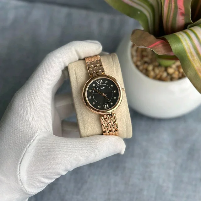 Most Demanded Analog Quartz Movement Collection With High Quality Strap Best finishing Body & Case - Copper