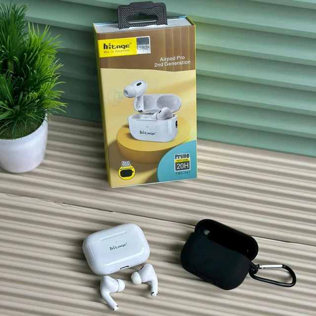 Hitage TWS-941 TWS Pro 2nd Gen | 20H Playtime | Touch Control | Free Silicone Case | Bluetooth Earbuds