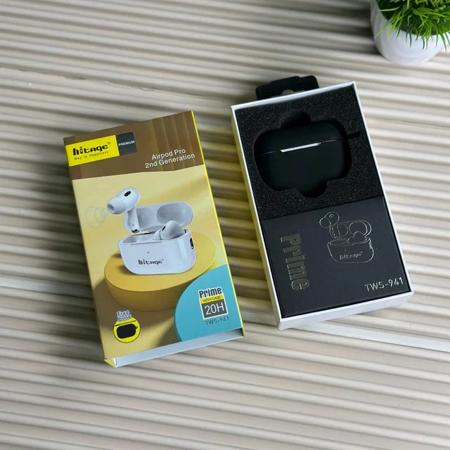 Hitage TWS-941 TWS Pro 2nd Gen | 20H Playtime | Touch Control | Free Silicone Case | Bluetooth Earbuds