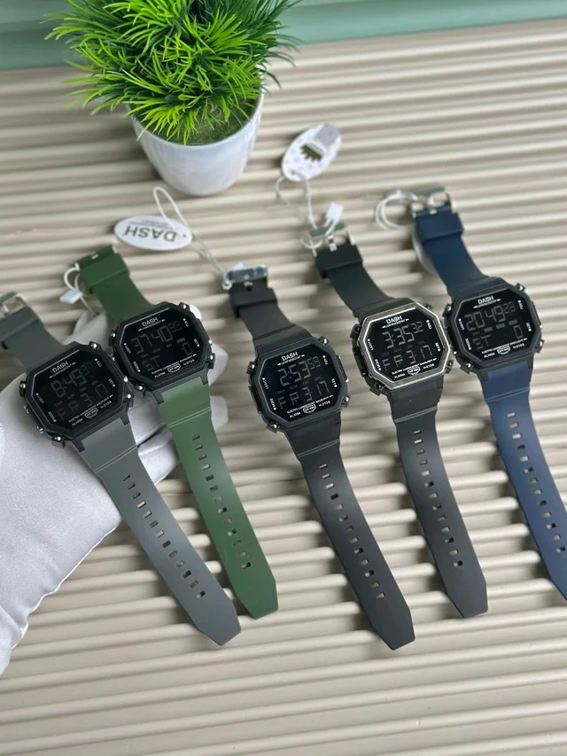Dash Digital High Quality Quartz Movement Watch Collection With High Quality Strap Best finishing Body & Case (Pack Of 1) - Green