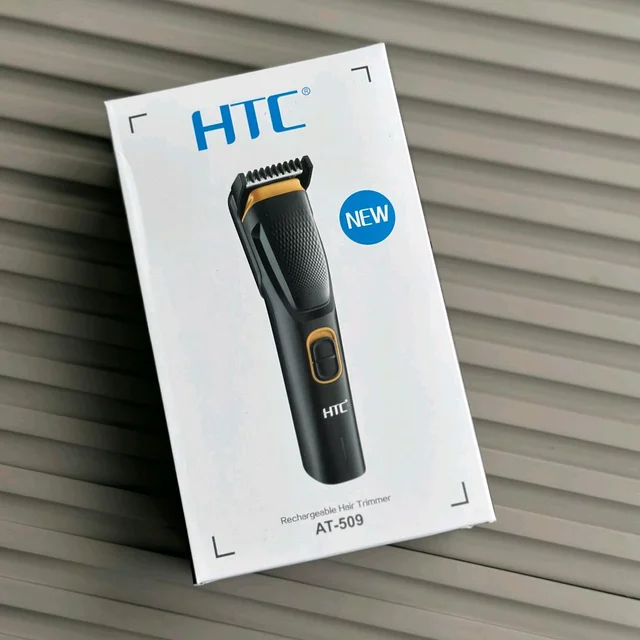 HTC AT-509 Rechargeable Hair & Beard Trimmer | USB Charging | Adjustable Comb | Precision Grooming