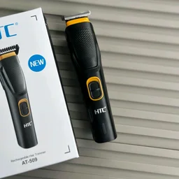 HTC AT-509 Rechargeable Hair & Beard Trimmer | USB Charging | Adjustable Comb | Precision Grooming