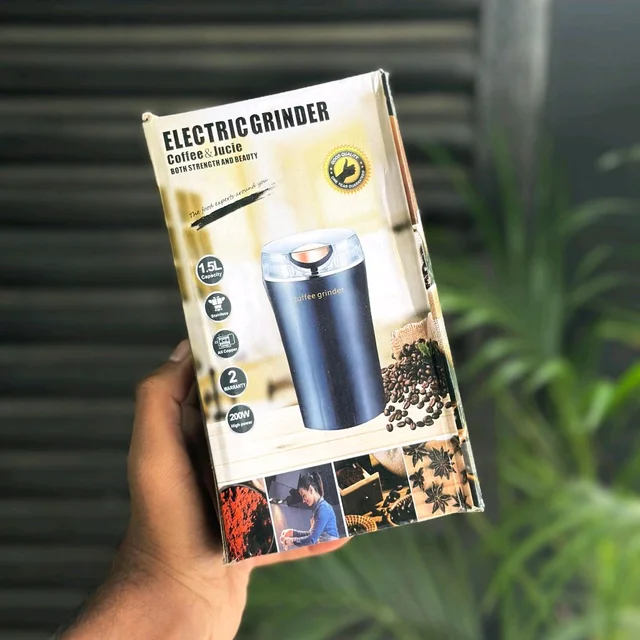 Mini Mixer, Small Blender, powerful Mini Grinder, Electric Coffee Bean Grinder Machine Portable Grinder for Home and Office. (4 Blade Grinder)