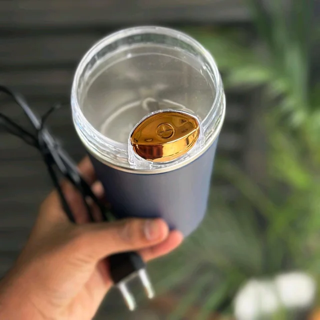 Mini Mixer, Small Blender, powerful Mini Grinder, Electric Coffee Bean Grinder Machine Portable Grinder for Home and Office. (4 Blade Grinder)