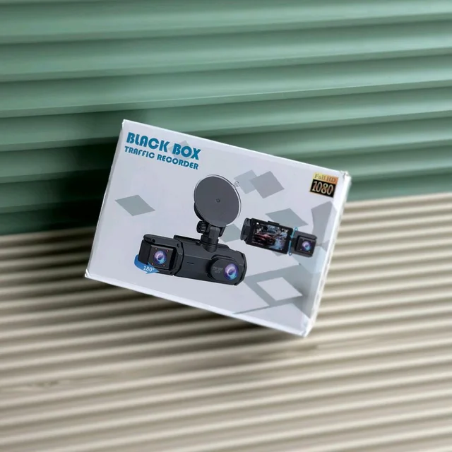 Full HD 1080P Dual Lens Car Dash Camera with Rear View, Night Vision, Loop Recording & G-Sensor – 170° Wide Angle