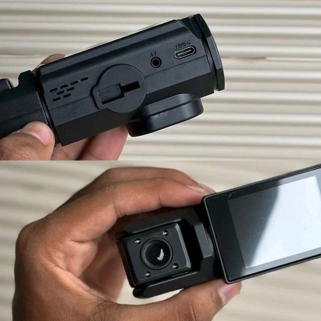 Full HD 1080P Dual Lens Car Dash Camera with Rear View, Night Vision, Loop Recording & G-Sensor – 170° Wide Angle