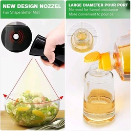 Glass Oil Spray Bottle - Versatile Kitchen Gadgets for Air Fryer, Salad Making, Baking, and Frying - Canola Oil Spitzer Mister, Oil Spray Dispenser For Air Fryer, Salad, Baking, Grilling, Frying, Dosa