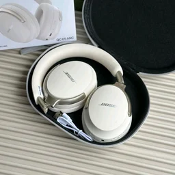 New Wireless Headphones With ANC – BT Earphone, Over Ear Headphones With Built-in Mic - Upto 8 Hours Playtime, Heavy Sound And Bass Quality, Perfect For Everyday Use - White