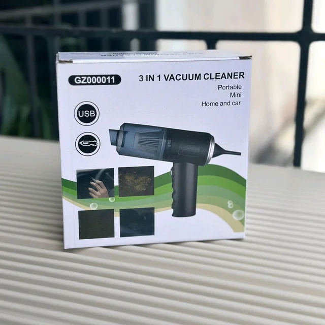 Vacuum Cleaner Dust Collection 2 in 1 Car Vacuum Cleaner 120W High-Power Handheld Wireless Vacuum Cleaner Home Car Dual-use Portable USB Rechargeable