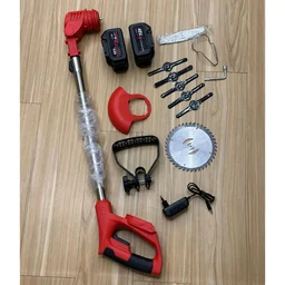 48V Cordless Grass Trimmer & Brush Cutter | 2 Battery Pack | Multi-Blade Electric Grass Cutter