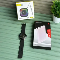 Most Awaited Combo, Hitage Bluetooth Speaker, Portable Power Bank And Analog Quartz Watch